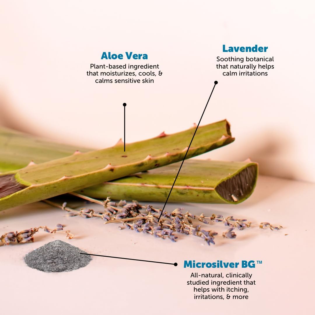 Restore + Soothe Hot Spots Spray for Dogs & Cats - Gentle on Sensitive Skin, Chlorhexidine Alternative Spray, Soothes Itching, Irritation with Aloe and Microsilver (Lavender) - 4oz