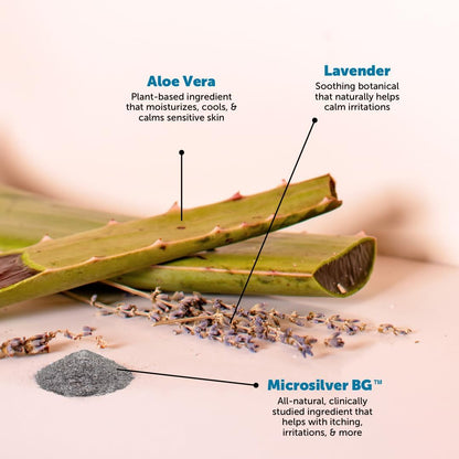 Restore + Soothe Hot Spots Spray for Dogs & Cats - Gentle on Sensitive Skin, Chlorhexidine Alternative Spray, Soothes Itching, Irritation with Aloe and Microsilver (Lavender) - 4oz