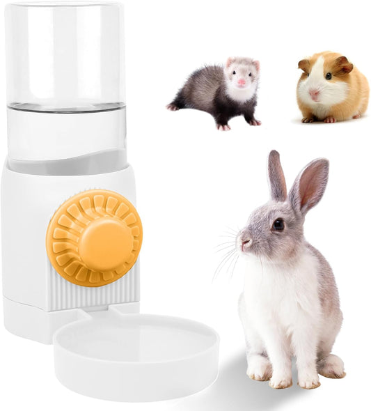 Hanging Rabbit Water Dispenser for Cage,17oz No Drip Guinea Pig Water Bottle for Ferret Bunny Puppy Cat Chinchilla Samll Aminal Water Bowl