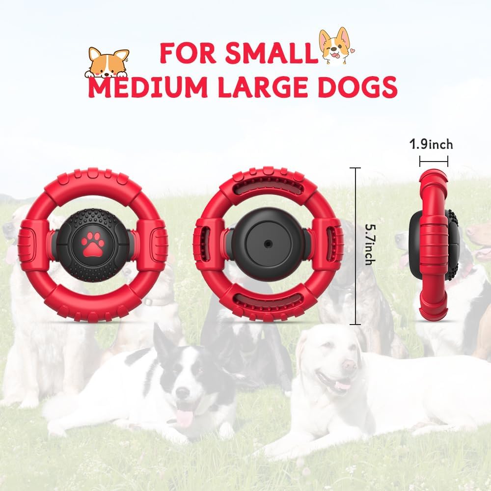 Dog Toys for Aggressive Chewers Large Medium Small Breed Indestructible Durable Tough Dog Chew Toys to Keep Them Busy Nylon Rubber Interactive Dog Toys