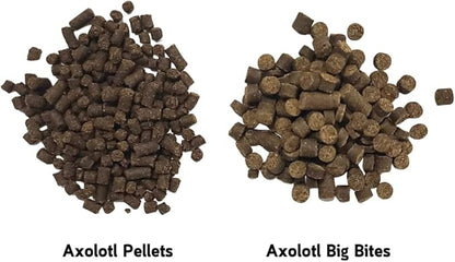 Axolotl Big Bites - Fast Sinking, Soft Pellet Daily Diet for Axolotls, Newts, Salamanders & Other Amphibians (3 oz (85g))