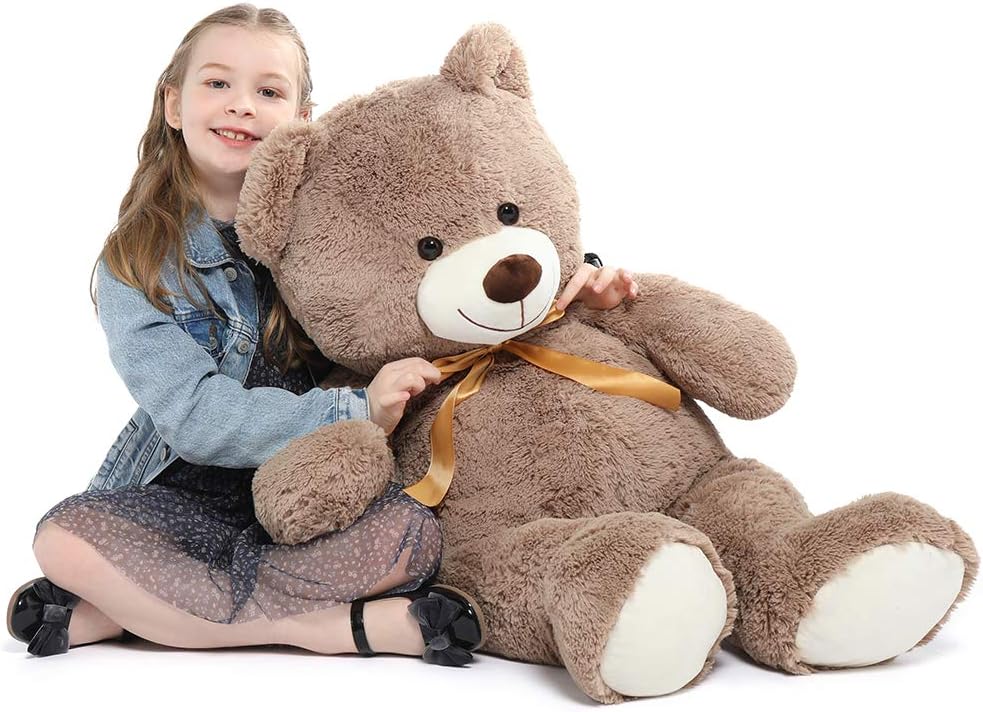 Tezituor Big Teddy Bear,40'' Giant Stuffed Animal Plush Toys,Life Size Teddy Bear Plushie Gifts for Adult & Children Kids Boys Girls or Kids,Soft Bear for Valentines Day Chrismas Birthday Baby Shower