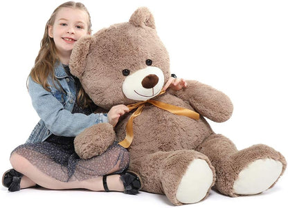 Tezituor Big Teddy Bear,40'' Giant Stuffed Animal Plush Toys,Life Size Teddy Bear Plushie Gifts for Adult & Children Kids Boys Girls or Kids,Soft Bear for Valentines Day Chrismas Birthday Baby Shower