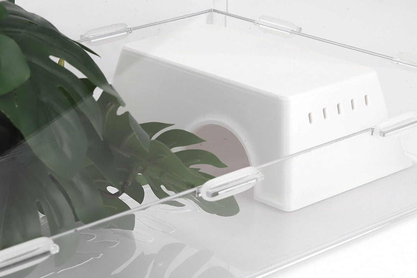 Snake Hide, Leopard Gecko Tank Accessories for Reptile Ball Python Crested Gecko Lizard Bearded Dragon - WhiteHideM