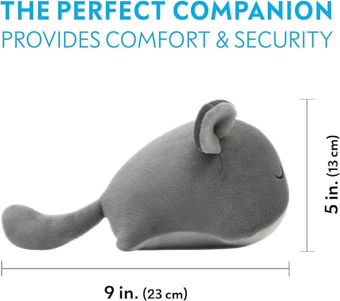Paw Inspired Chinchilla Cuddler for Chinchillas, Guinea Pigs, Hamsters, Rats, Ferrets, Hedgehogs, Sugar Gliders, Small Animals | 9-Inch Chinchilla Plush Accessory Toy (Gray)
