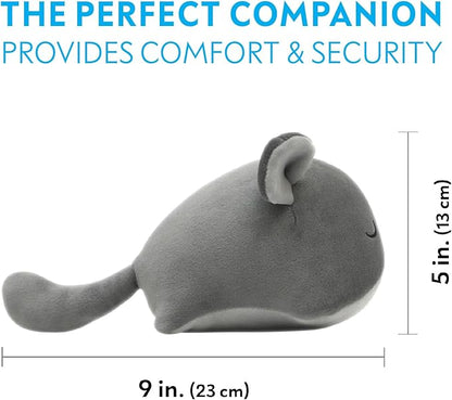 Paw Inspired Chinchilla Cuddler for Chinchillas, Guinea Pigs, Hamsters, Rats, Ferrets, Hedgehogs, Sugar Gliders, Small Animals | 9-Inch Chinchilla Plush Accessory Toy (Gray)