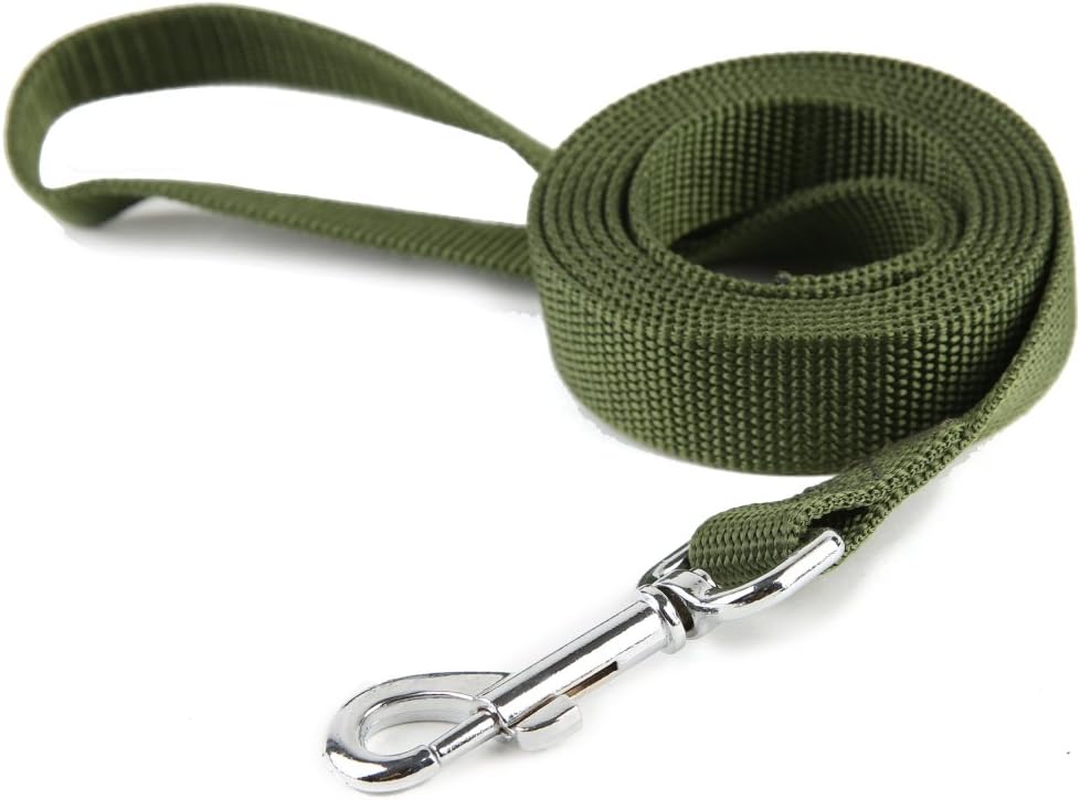Nylon Dog Training Leash, Traction Rope, 4Ft /5 Foot /6 Feet Long, 5/8 inch 3/4 Inch 1 Inch Wide, for Small and Medium Dogs