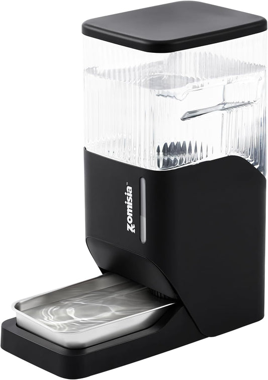 Automatic Dog Water Dispenser 11L with Stainless Steel Bowl, Gravity Extra Large Capacity Water Bowl for Large-Sized Dogs, 3 Gallon Pet Waterer 100% BPA Free, Black