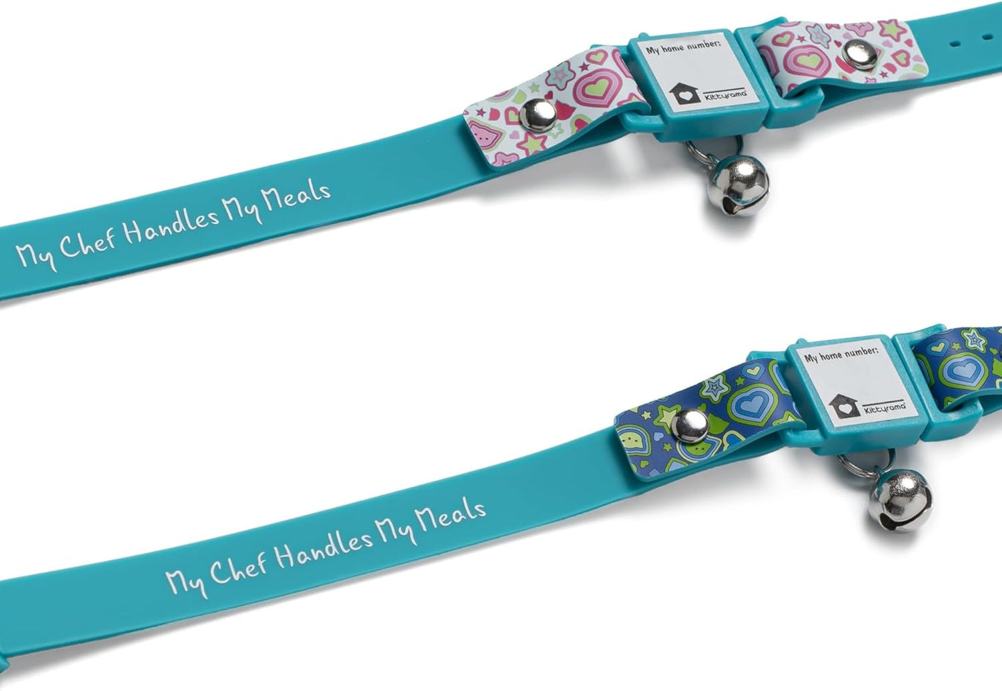 New Kittyrama No Feed Cat Collar with Bell. Breakaway, Quick Release, Hypoallergenic, Vet Approved. Lightweight Kitten Collar. As Seen in Vogue. Soft & Comfy. Pearl