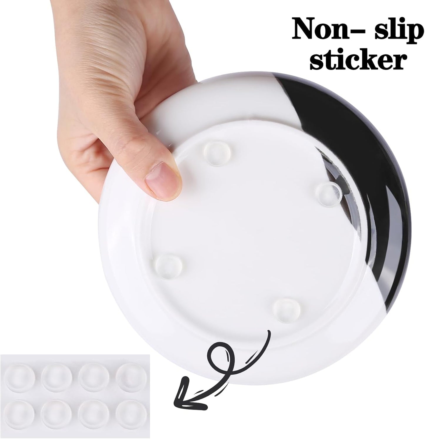 Cat Food Bowl, Healthy Ceramic Cat Food and Water Bowl for Indoor Cat, Puppies, Anti Whiskers FatigueCat Dishes Set, Shallow Cat Food Dish for Wet Food, Cat Treat Plate, Dishwasher Safe, 5 Pcak