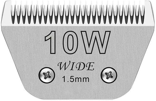 Wide Blades for Dog Grooming Blades Compatible with Andis Dog Clippers,10W Dog Clipper Blades Compatible with Oster A5,Wahl km10 Dog Clippers for Horse Dog Cat Animals,Stainless-Steel Blade Sharp