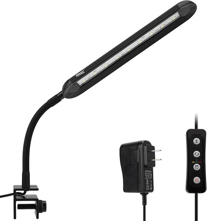 hygger 5-10 Gallon Nano Tank Mini Clip-on Aquarium Light with White Blue Red LEDs Fish Tank Lighting Built-in Timer 5 Brightness Levels 9W