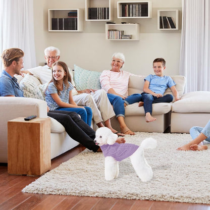 BINGPET Thermal Knitted Dog Sweater for Small Medium Large Dogs,Winter Dog Cat Coat Warm Sweartershirts Outfits,Classic Cable Knit Turtleneck Pullover Dog Jumper Coat Warm Sweartershirts