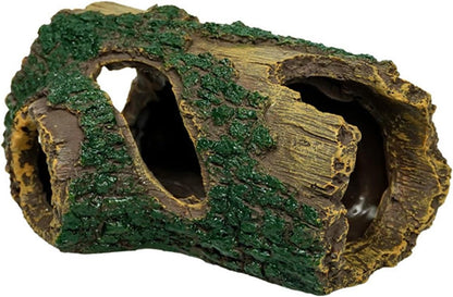 Resin Reptile Hideout Aquarium Decor Cave Shelter for Reptiles Fish Tank Ornament Safe Non Toxic for Lizards Snakes Fish Turtles Amphibians Terrarium Aquarium Accessories