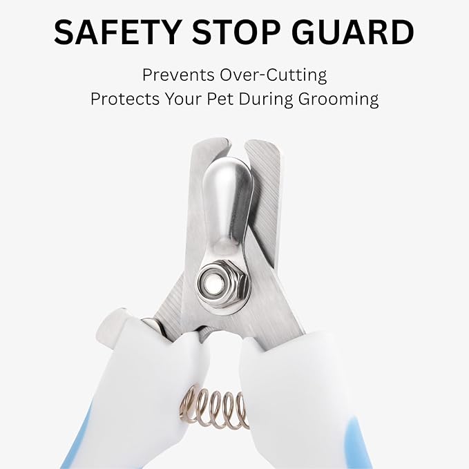 AIXINPET Dog & Cat Nail Clippers and Trimmers - with Free Nail File, Protective Guard to Avoid Over Cutting, Extra Sharp Blade - Suitable for Small to Large Dogs, Puppies, Birds and Rabbits (Large)