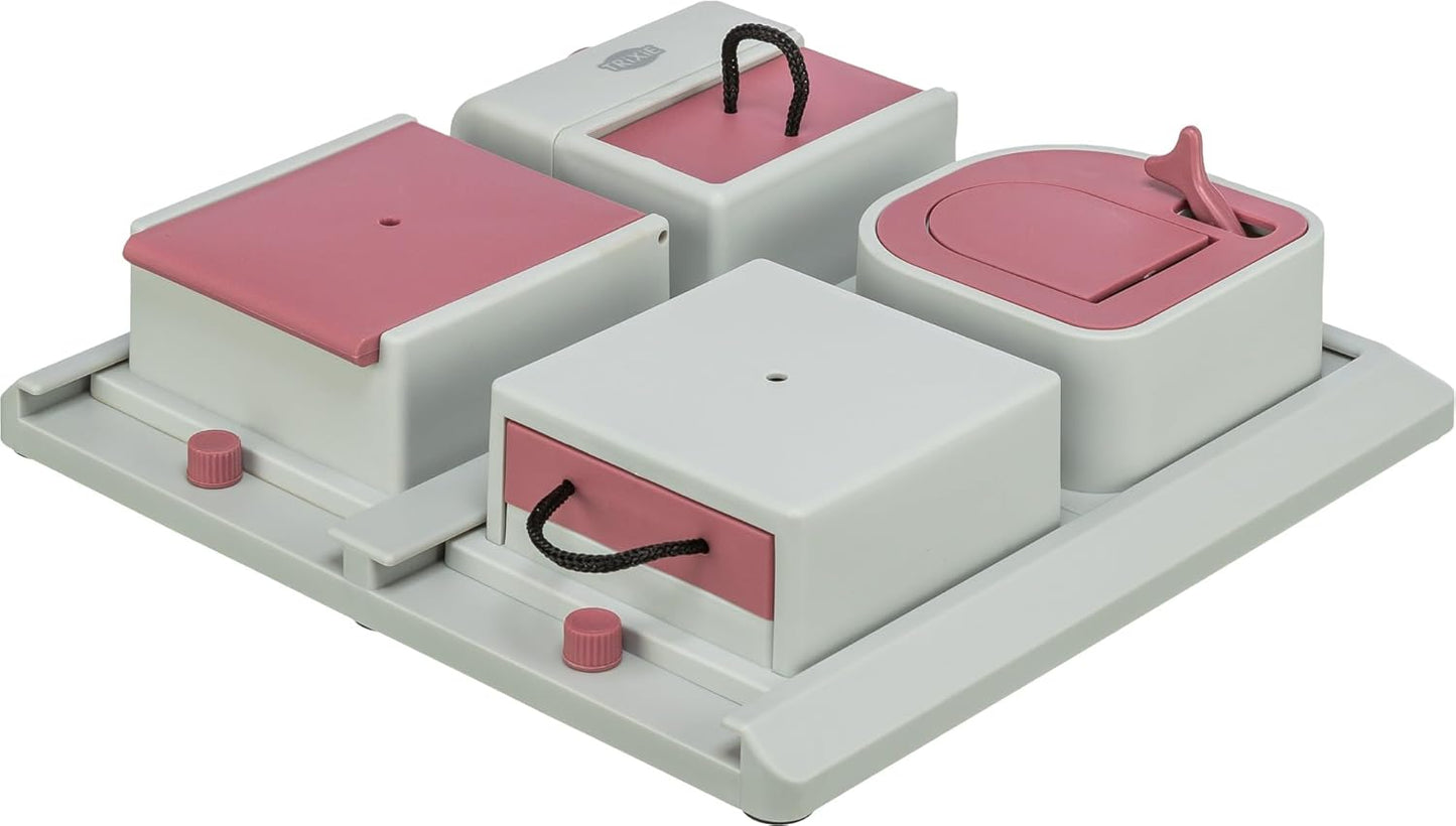 TRIXIE Cat Activity Poker Box Strategy Game, Slow Feeder, Interactive, Treat Toy,All Breed Sizes