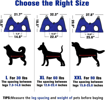 Dog Grooming Hammock Grooming Harness for Small Dogs Pet Grooming Hammock with Nail Clippers/Nail File/Comb Breathable Dog Nail Harness Hanging for Nail Trimming,Ear,Eye Care Home Grooming Set