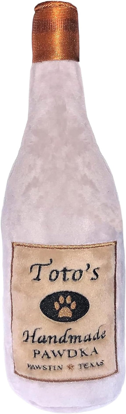 Huxley & Kent Funny Dog Toy w/Squeaker – Power Plush Squeaky Dog Toys for Small, Medium & Large Dogs – Soft Stuffed Animal for Indoor Play & Fetch - Toto's Pawdka, Small