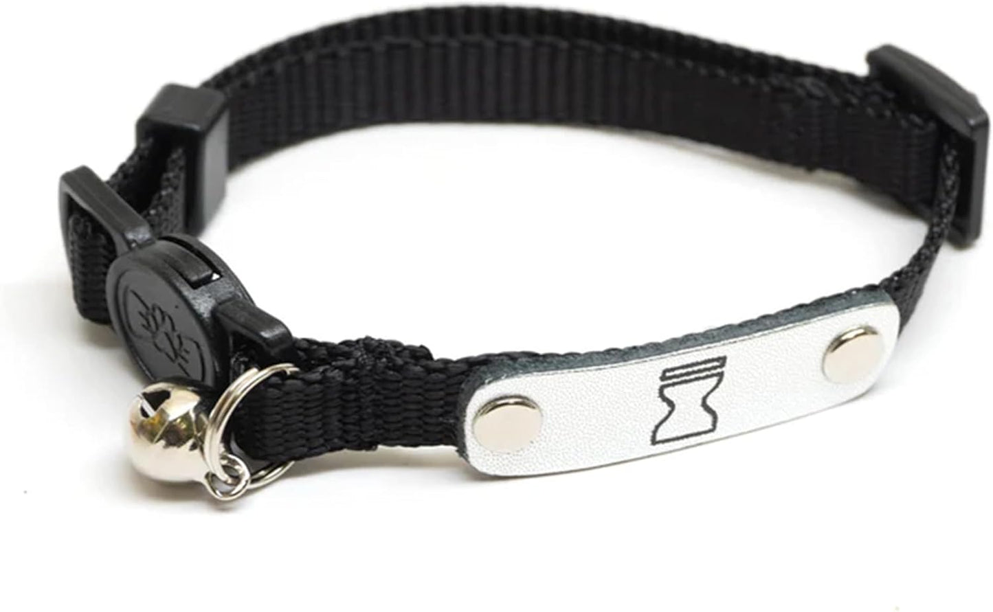 Naruto Breakaway Cat Collars for Girl & Boy Cats: Adjustable 8.5”-12” Cute Kitten Collar with Bell (Removable), Officially Licensed Naruto Shippuden Pet Accessories & Gifts (Black, Hidden Sand Ninja)