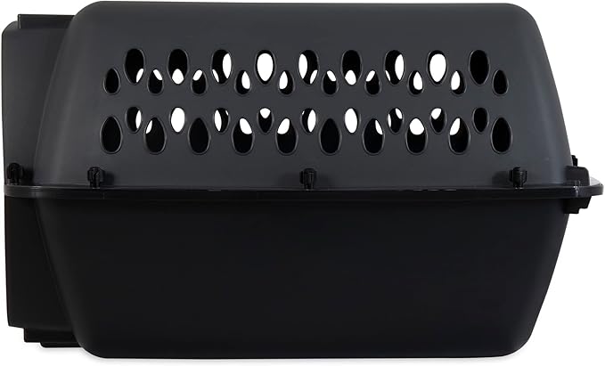Petmate Pet Porter Dog Kennel 24", Dark Gray & Black, for Pets 15-20lbs, Made in USA