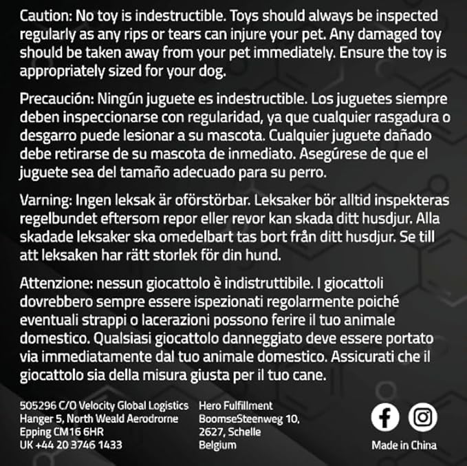 Playology Dog Toys | Dri-Tech Rope Toy Tug of War Rope for Aggressive Chewers | Medium Chicken Scented Toy - Easy to Clean and Made from Non Toxic Materials