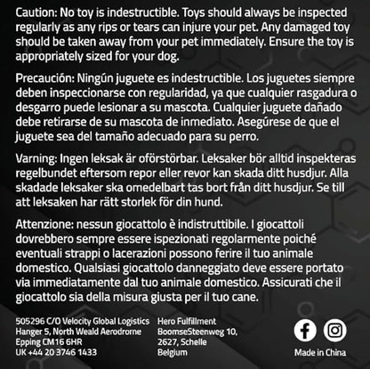 Playology Dog Toys | Dri-Tech Rope Toy Tug of War Rope for Aggressive Chewers | Medium Beef Scented Toy - Easy to Clean and Made from Non Toxic Materials