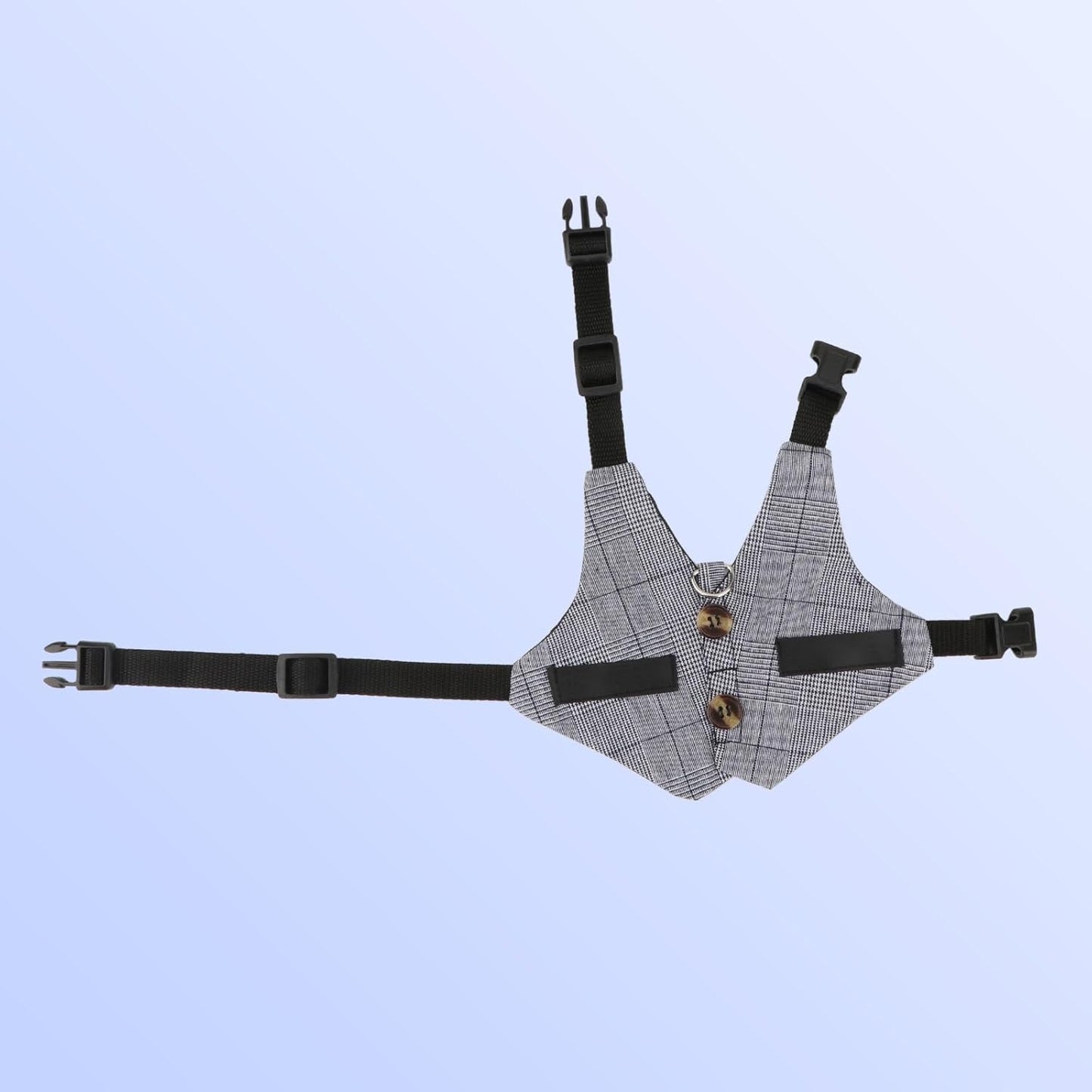 Rabbit Vest Harness and Leash Set Adjustable Formal Suit Style for Bunny Kitten Small Animal Walking (L)