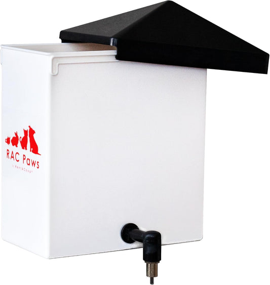 RentACoop 64oz(2L) Small Animal Drinker with No-Drip Brass Nozzle - Suitable for Small Pets, Bunnies, Hamsters, Guinea Pigs, Hedgehogs, Rabbits, Chinchillas, Mice and Rats