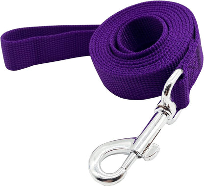 Nylon Dog Training Leash, Traction Rope, 4Foot /5 Ft /6 Feet Long, 5/8 inch 3/4 Inch 1 Inch Wide, for Small and Medium Dogs