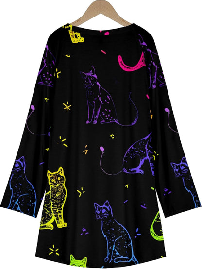 MARSVOVO Women Novelty Graphic Plus Size Sweater Crewneck Long Sleeve Cute Printed Loose Fit Casual Fall Sweaters Top