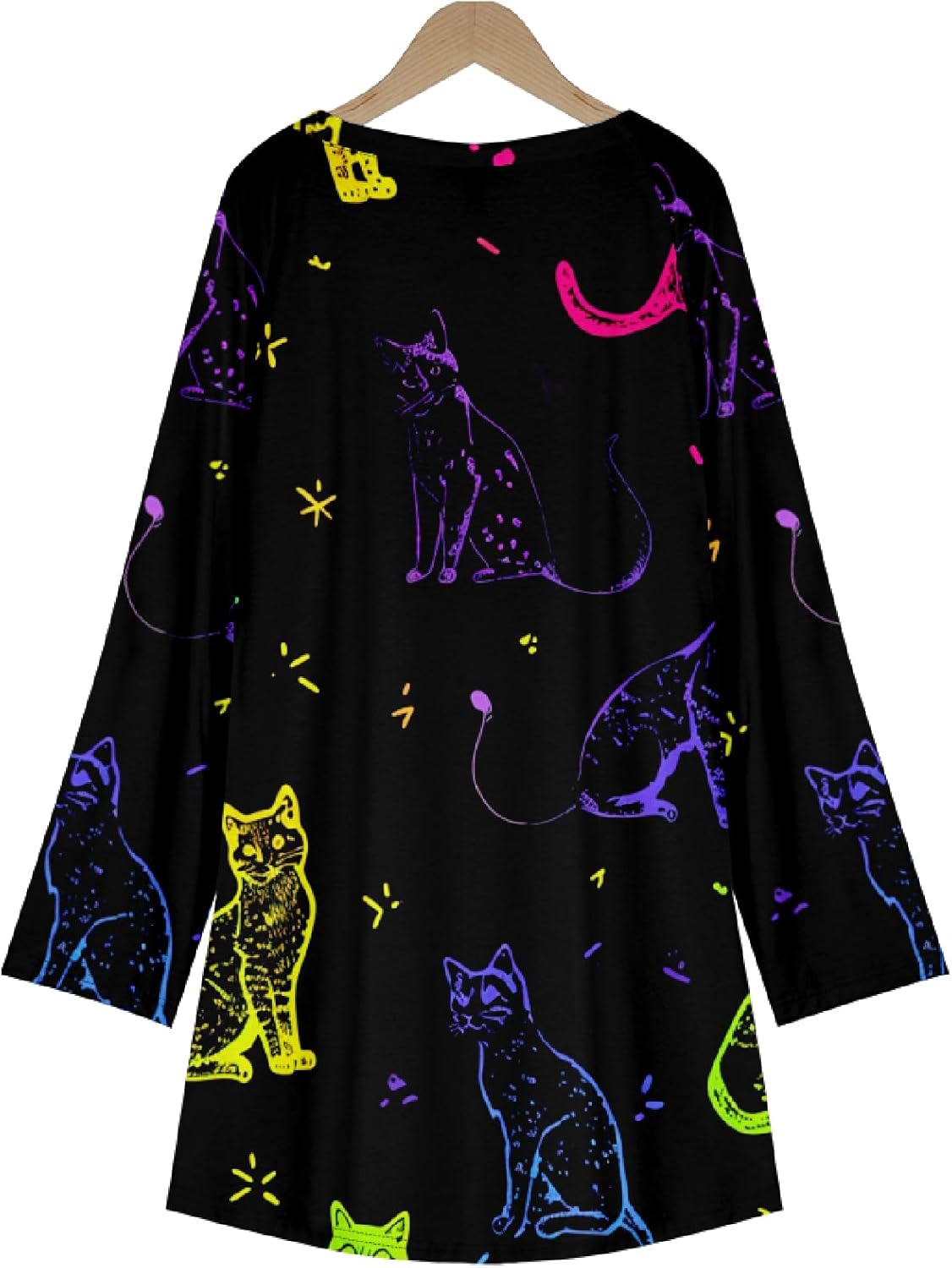 MARSVOVO Women Novelty Graphic Plus Size Sweater Crewneck Long Sleeve Cute Printed Loose Fit Casual Fall Sweaters Top