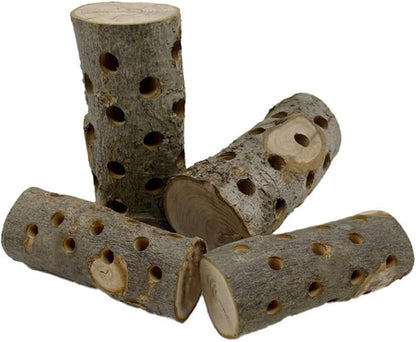 Apple Wood, Small Animals Cage Accessories, Molar Wood Chew Treats Toys for Rabbits, Hamster, Guinea Pig, Chinchillas, Gerbils, Mice, Rats, Mouse, Bunny