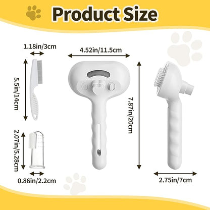 Cat Steam Brush, Pet Steam Brush for Dog & Cat, 3 in 1 Anti-Static Self Cleaning Spray Comb for Cats Dogs Small Animals Long Short Haired
