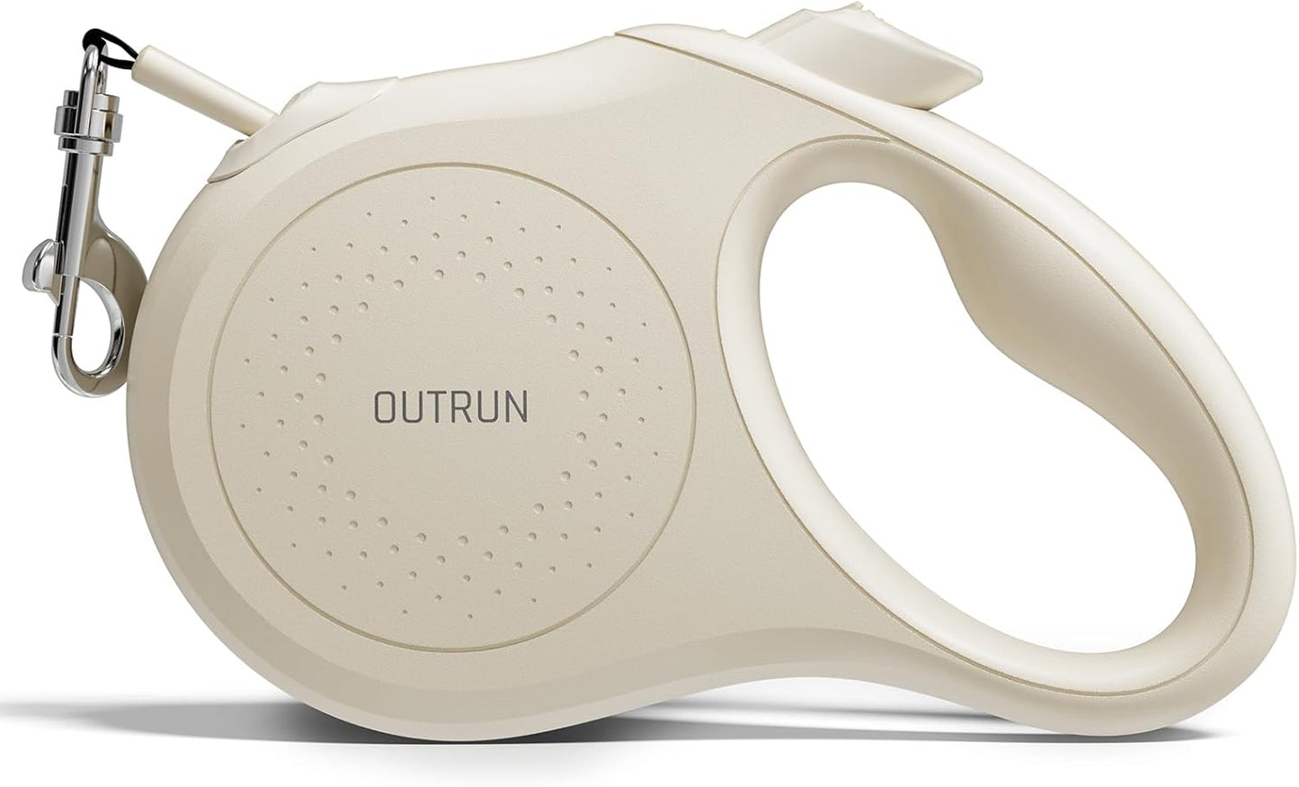 OUTRUN Retractable Dog Leash 16 FT Walking Leash up to 55 lb, Strong Nylon Tape No Tangle, Heavy Duty One-Handed Brake Lock Perfect for Small & Medium Sized Dogs and Pets