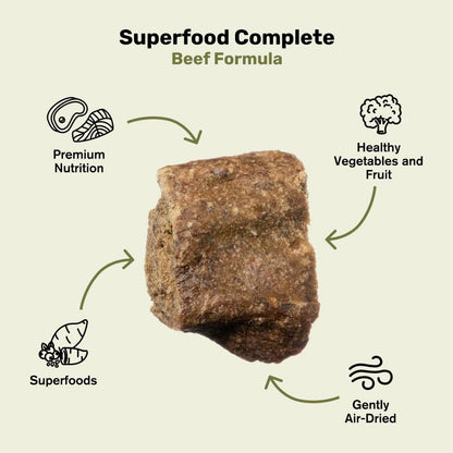 BADLANDS RANCH - Superfood Complete, Air-Dried Adult Dog Food - High Protein, Zero Fillers, Superfood Nutrition by Katherine Heigl (64 oz., Beef Formula)