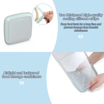 4.2Qt 2Pack Airtight Dog Cat Food Storage Container and Dog Treat Containers BPA-Free, PET Clear Stackable Pet Storage Bin, 1 Cup Scoop, 1 Sponge cleaning brush, Pop Top, With handle (Grey)