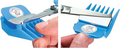 Scaredy Cut Silent Clipper + Sharpener Pet Grooming Kit, Blue, Right-Handed 17pc RH + Sharpener, Blue