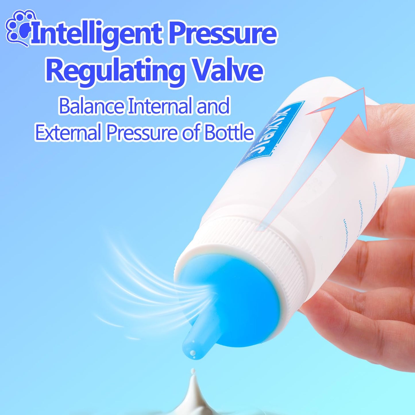 3 Pack Kitten Silicone Bottle Feeding Kit,Nipple & Feeding Kit for Kittens, Reusable Newborn Kitten Supplies, Suitable for Feeding Kitten, Puppy, Rabbit,Hamster (Blue, Large)