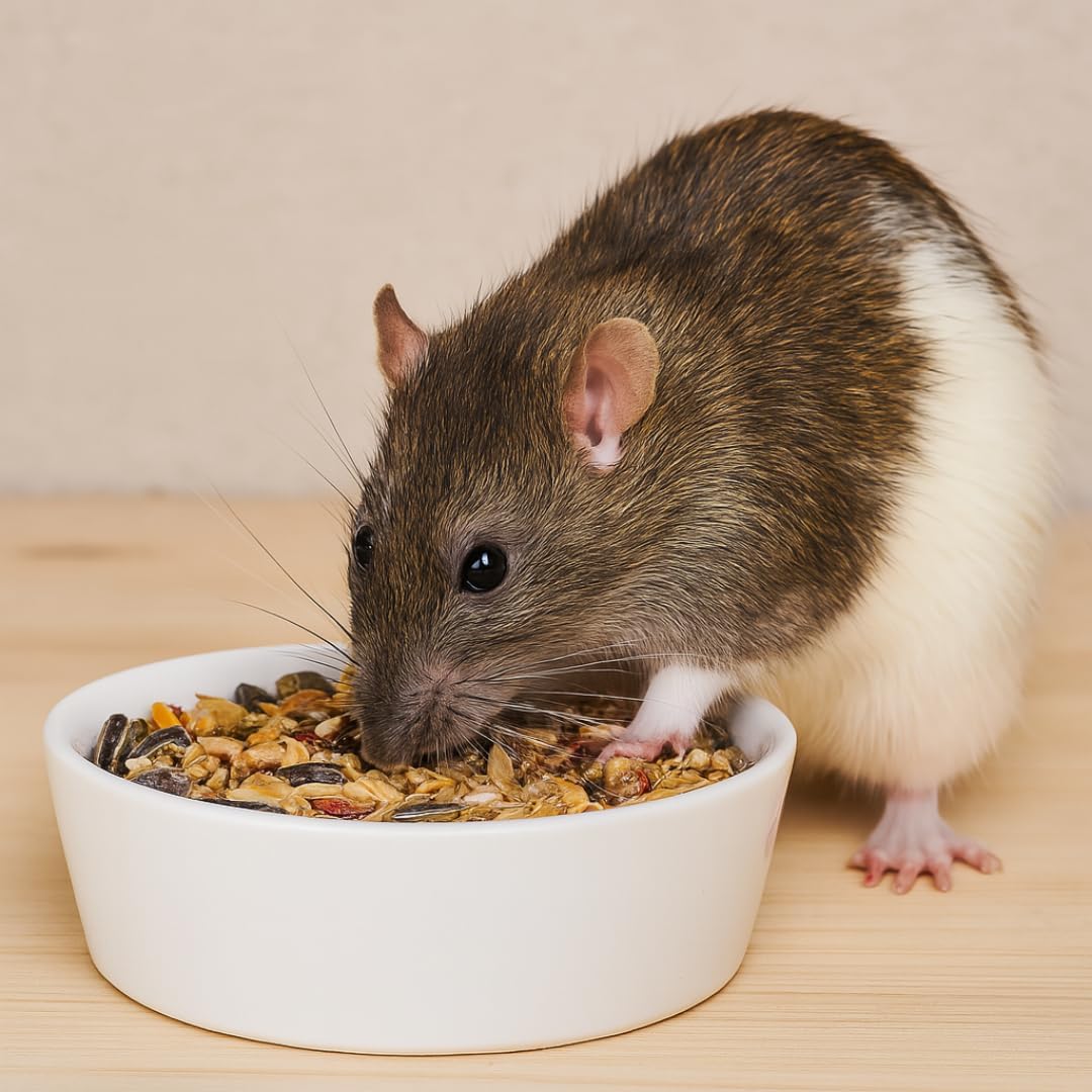 Mycelium Rat Feed 5 lb Bag | Organic Rat Food for Healthy Skin, Coat & Dental Health | High-Protein Balanced Nutrition with Vitamins and Minerals | Non-GMO & USA Made