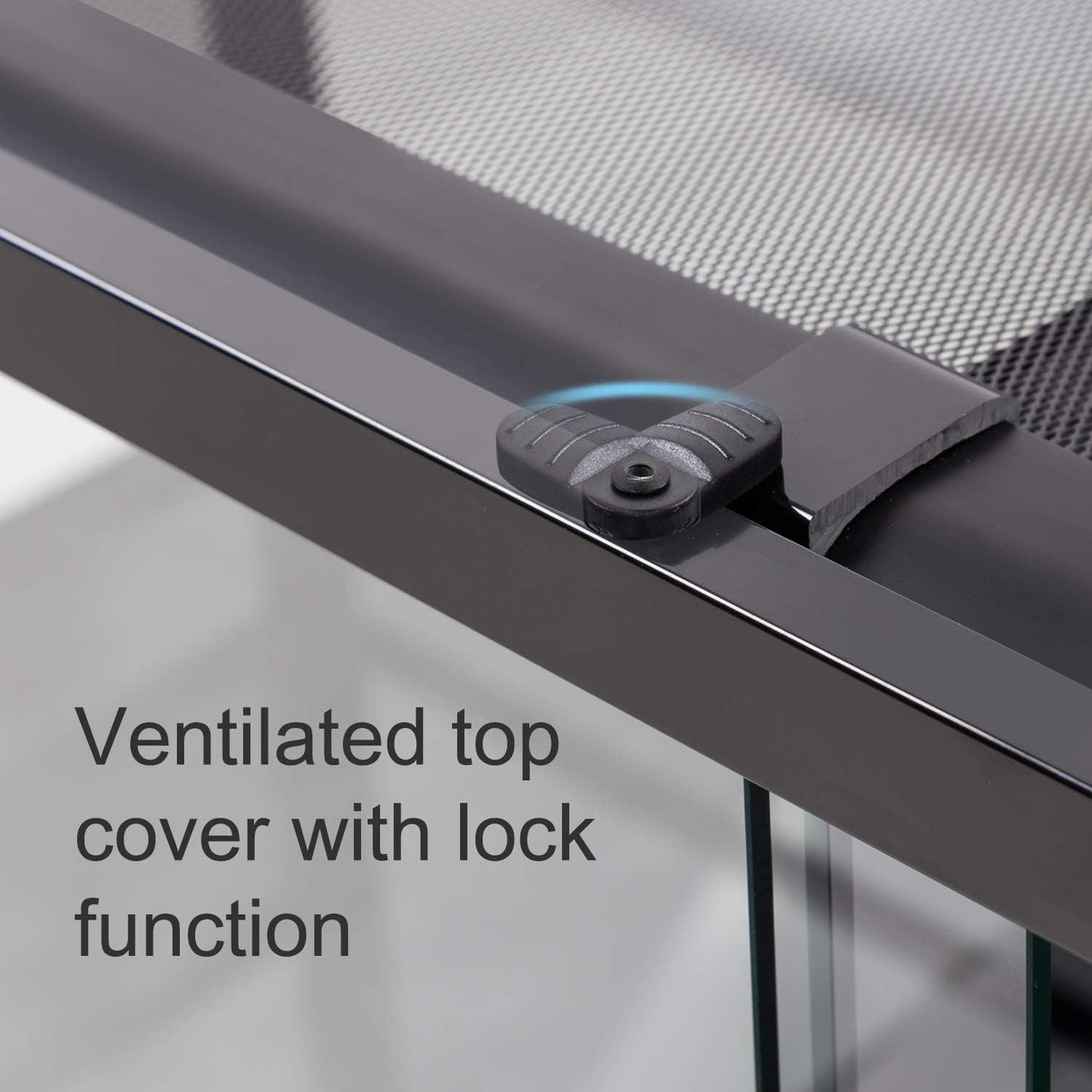 REPTI ZOO 67Gallon Reptile Large Terrarium Upgrade Glass Front Opening Tank Sliding Door with Screen Ventilation Reptile Terrarium About 48" x 18" x 18"(Knock-Down)