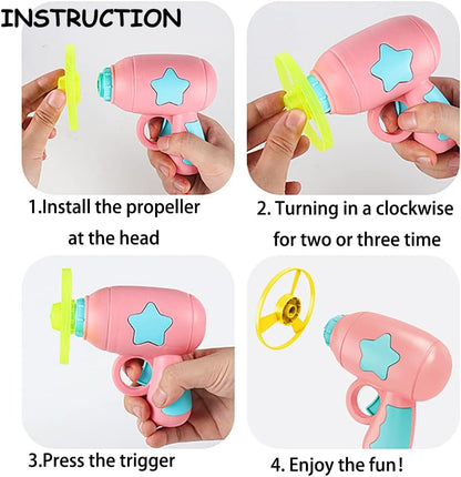 15 Pieces Cat Fetch Toy with Colorful Flying Propellers Set, Cat Playing Tracking Interactive Toys for Kitten Chasing Training Hunting