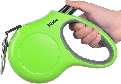 Fida Retractable Dog Leash, 16ft Heavy Duty Pet Walking Leash for Large Dog up to 110 lbs, Tangle Free. One-Hand Brake (Large, Green)