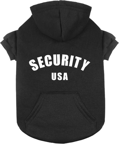 Dog Hoodie for Large Dogs Security Warm Cozy Brushed Fleece Interior Clothes Hoodie with Pocket Sweatshirt Dog Sweaters for Large Dogs(L)