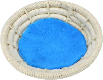 Wontee Bird Nest Breeding Nest Bed Bird Cage House for Parrots Budgies Parakeets Cockatiels Canary Finch Lovebirds (Cotton Rope)