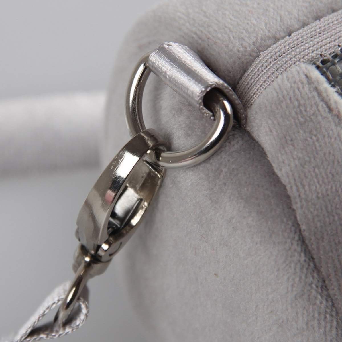 Wontee Dwarf Hamster Carrier Bag Portable Cylinder Warm Outdoor Bag with Adjustable Single Shoulder Strap (Grey)