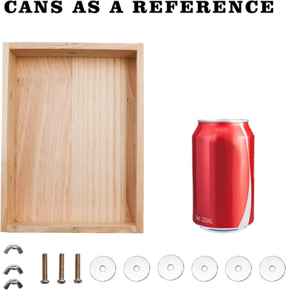 Bird Cage Accessories, Wooden Food Dish for Small to Medium Birds, Bird Feeder for Cage, Bird Food Bowl for Budgie, Cockatiel, Lovebird, Conure, Parakeet, Canary, Kakariki