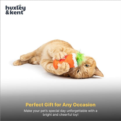 Huxley & Kent Plush Cat Toy - Interactive Catnip Toy for Cats & Kittens - Soft with Crinkle & Catnip - Fun Indoor Play - Fluffy Mary