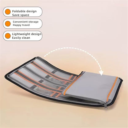 Airline Approved Soft Sided Cat Carrier and Small Dog Crate up to 15lbs - Lightweight Cats Bag Carrier for Pets with Litter Pocket for Kittens and Puppies (Gray and Orange, Medium)