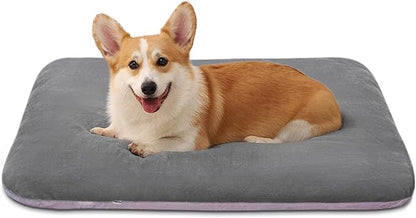 Magic Dog Super Soft Medium Dog Bed, 32 Inches Orthopedic Foam Pet Beds with Anti Slip Bottom, Dog Sleeping Mattress with Removable and Washable Cover, Grey M,32'' X 24'' X 3''