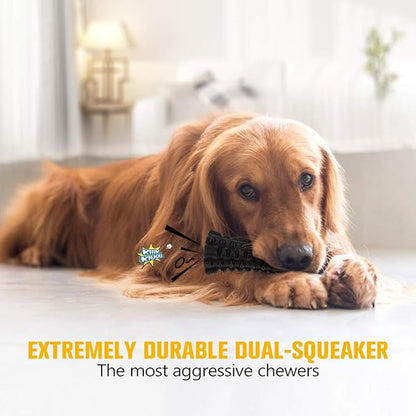 VANFINE Indestructible Squeaky Dog Toy – Tough Rubber Chew Toy for Aggressive Large Dogs, Durable and Safe for Interactive Play